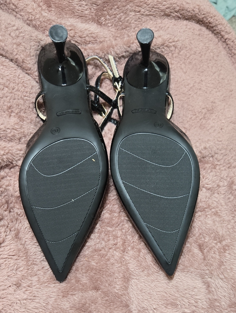 NWOT Nine West Black Pointed Slingback Pumps - Picture 5 of 7